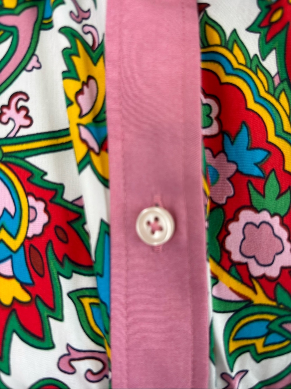 Boden Cotton Maxi Paisley Print Shirtdress Size 14R - Picture 11 of 13